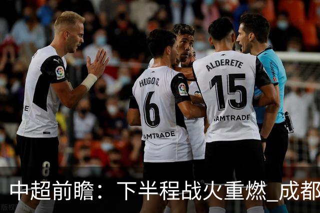 中超前瞻：下半程战火重燃 成都剑指三分申花求反弹